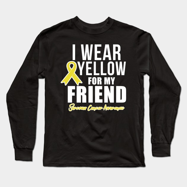 Sarcoma Cancer Shirt for Friend Sarcoma Awareness Products Long Sleeve T-Shirt by ChristianCrecenzio